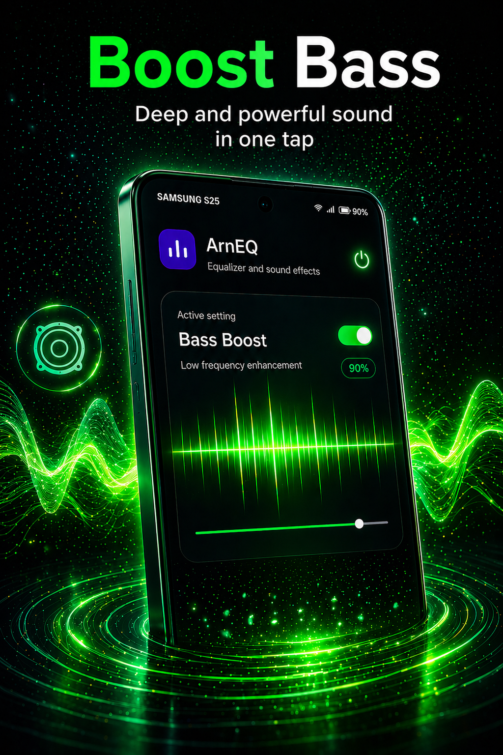 ArnEQ bass boost promotional screen